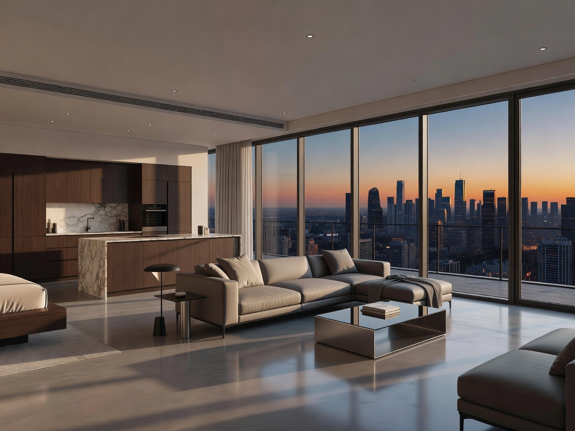 KODO Projects turnkey luxury penthouse architectural layout demonstrating smart use of open space